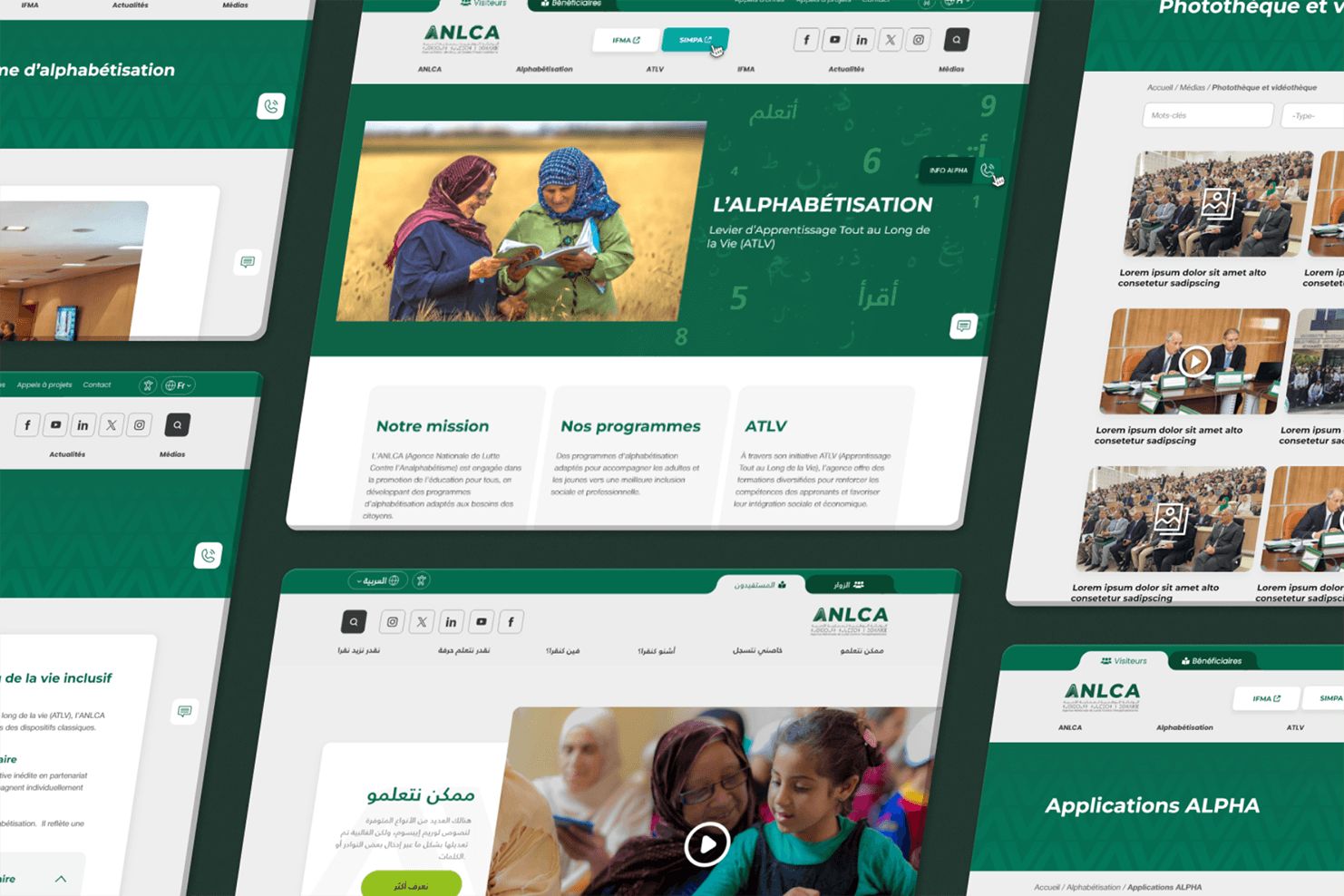 Screenshot of the site ANLCA, preview 3