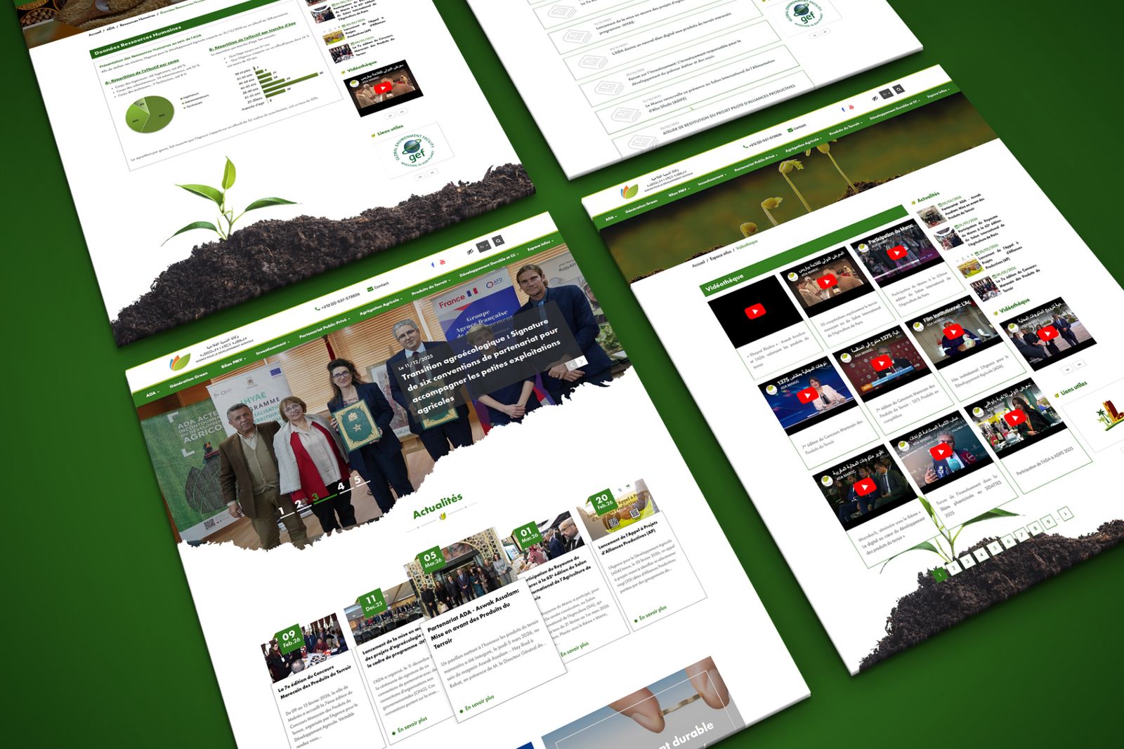 Screenshot of the site ADA, preview 2