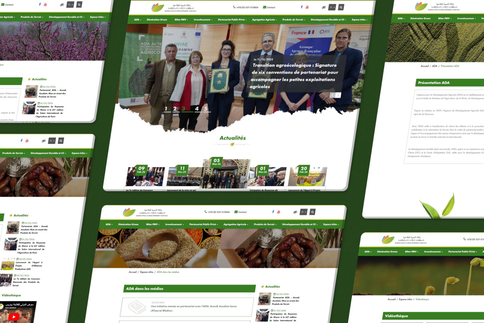 Screenshot of the site ADA, preview 3