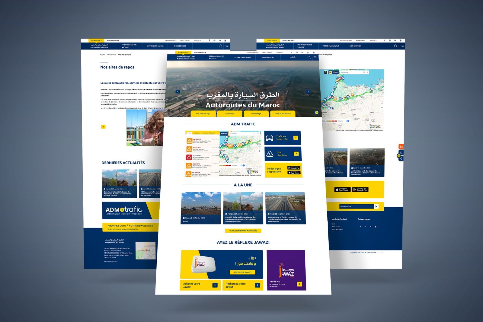 Screenshot of the site Autoroutes du Maroc, preview 3