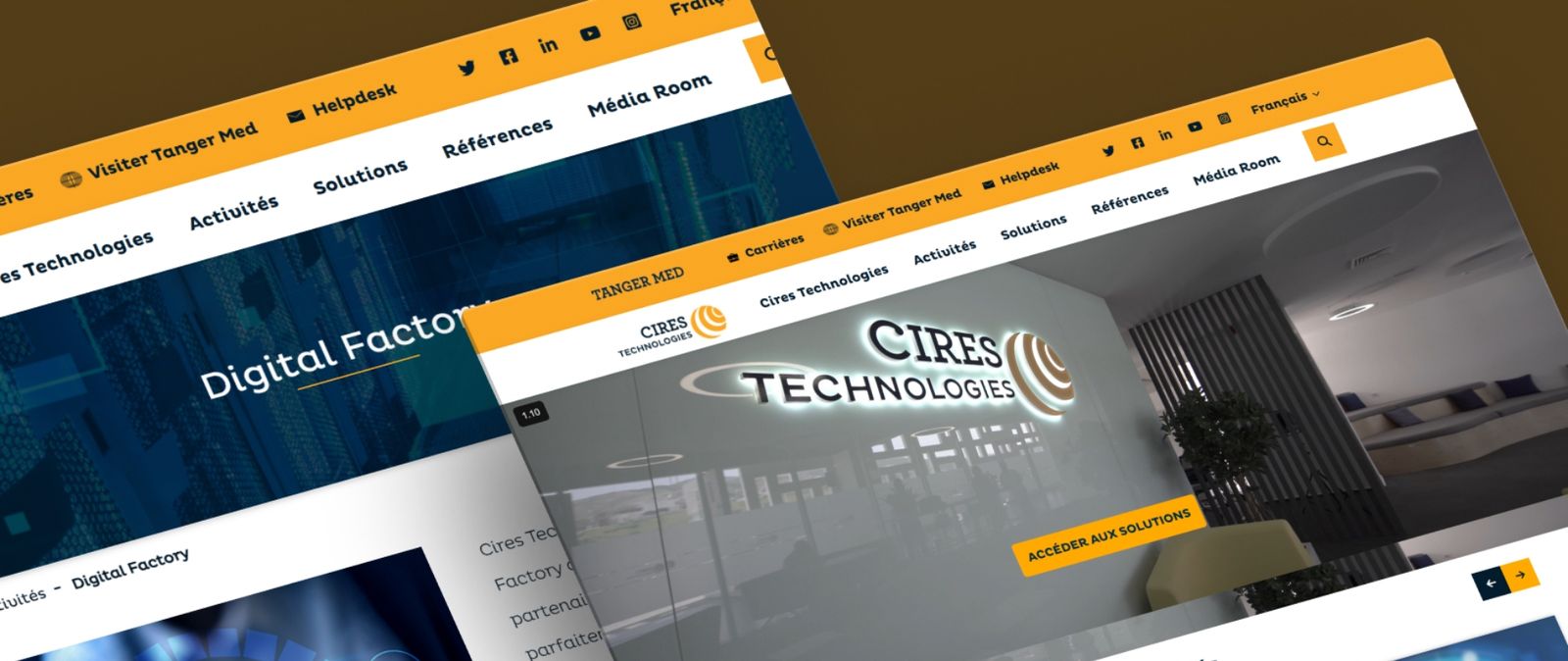 Capture d'écran du site Cires Technologies, preview 1
