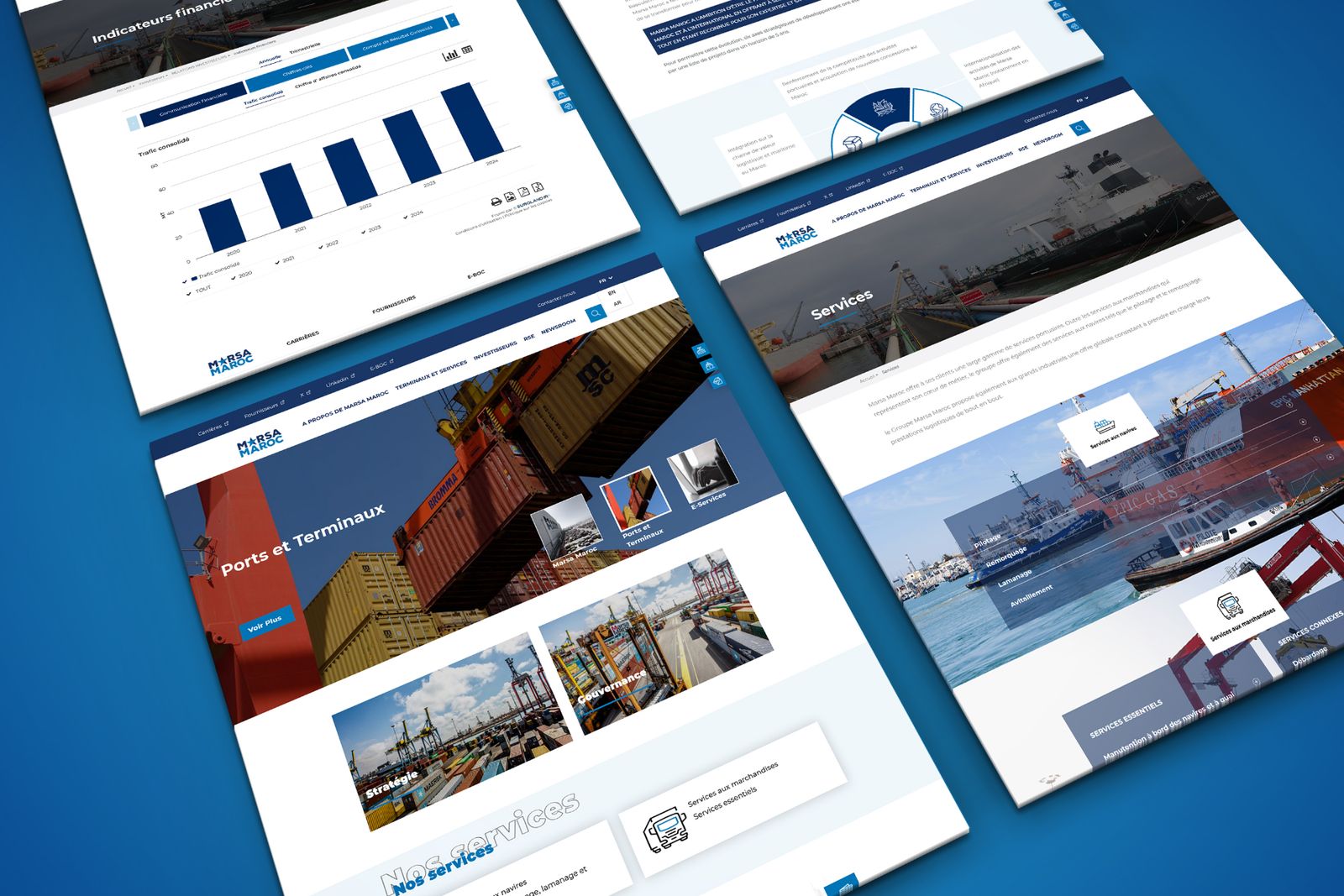 Screenshot of the site Marsa Maroc, preview 2