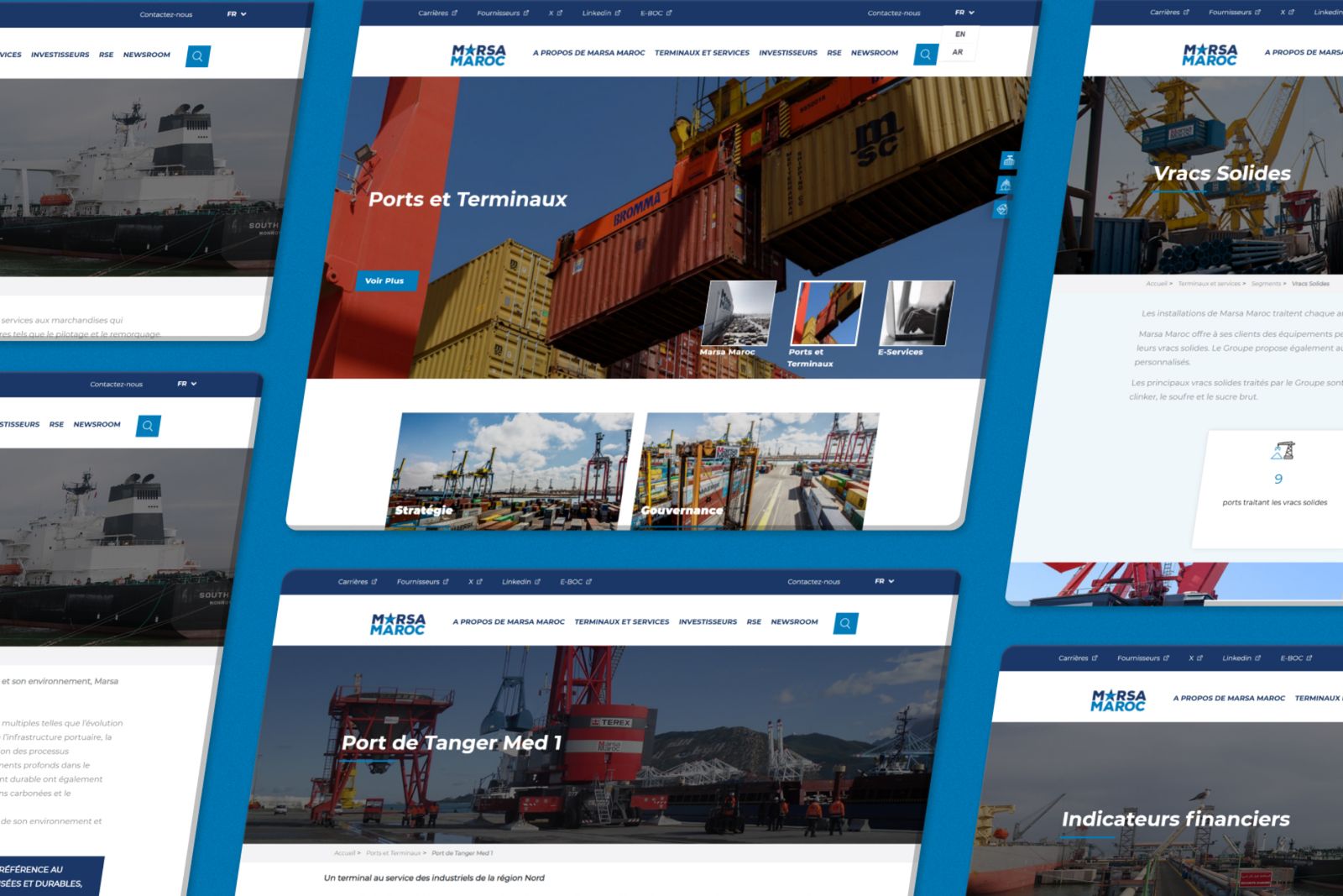 Screenshot of the site Marsa Maroc, preview 3