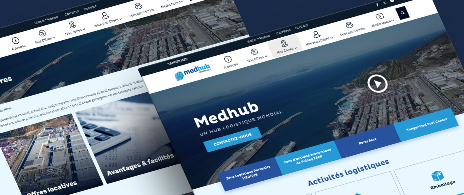 Capture d'écran du site Medhub, preview 1