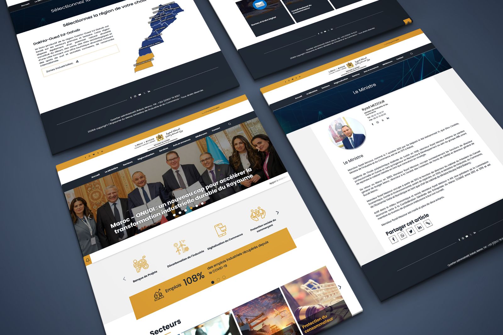 Screenshot of the site Ministry of Industry and Trade, preview 2