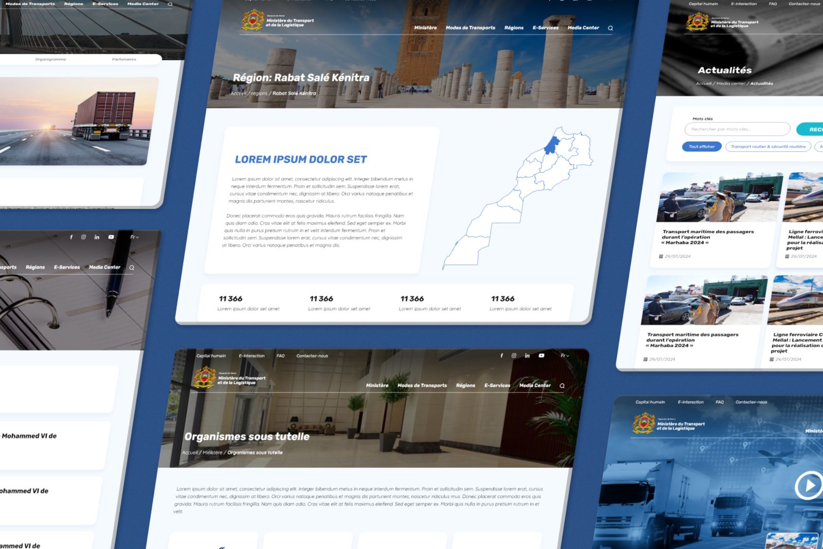 Screenshot of the site Ministry of Transport, preview 2