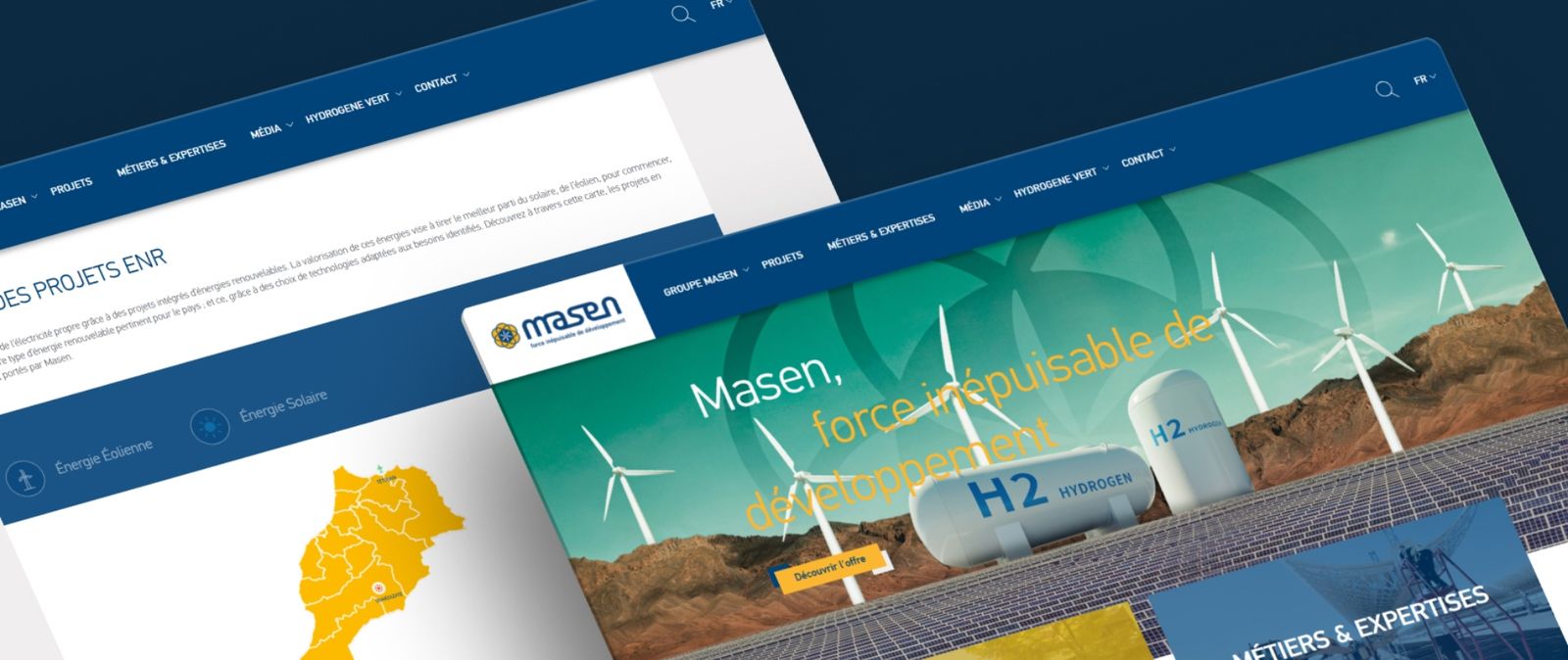 Capture d'écran du site Masen, preview 1