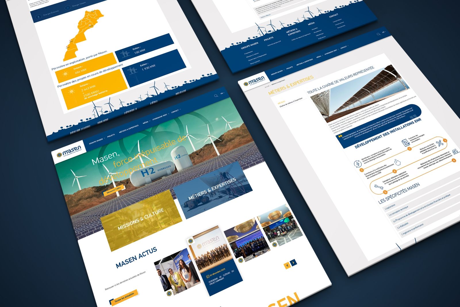 Screenshot of the site Masen, preview 2