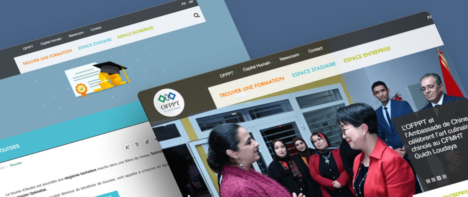 Capture d'écran du site OFPPT, preview 1