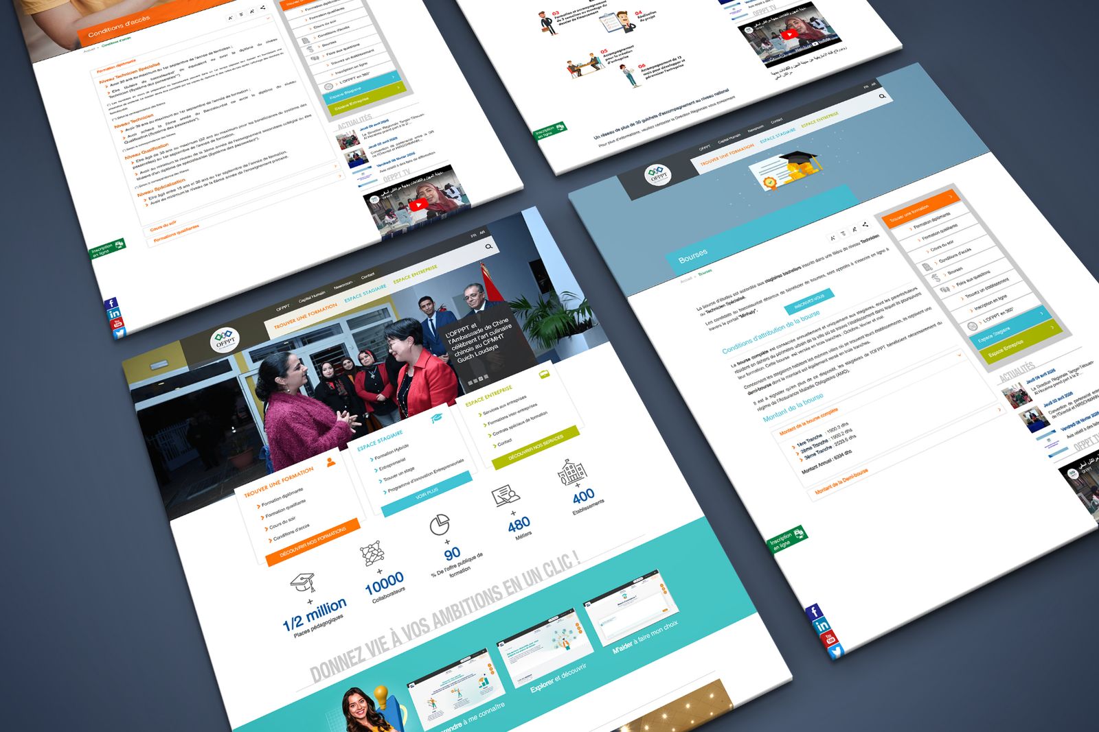 Screenshot of the site OFPPT, preview 2