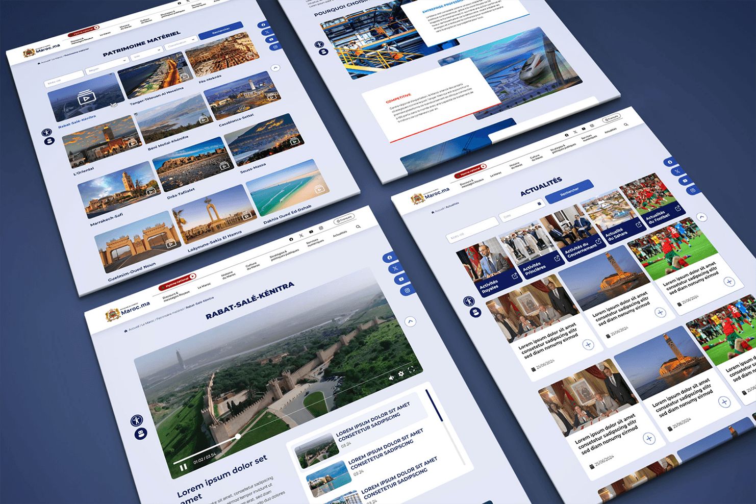 Screenshot of the site Official Portal of Morocco, preview 3