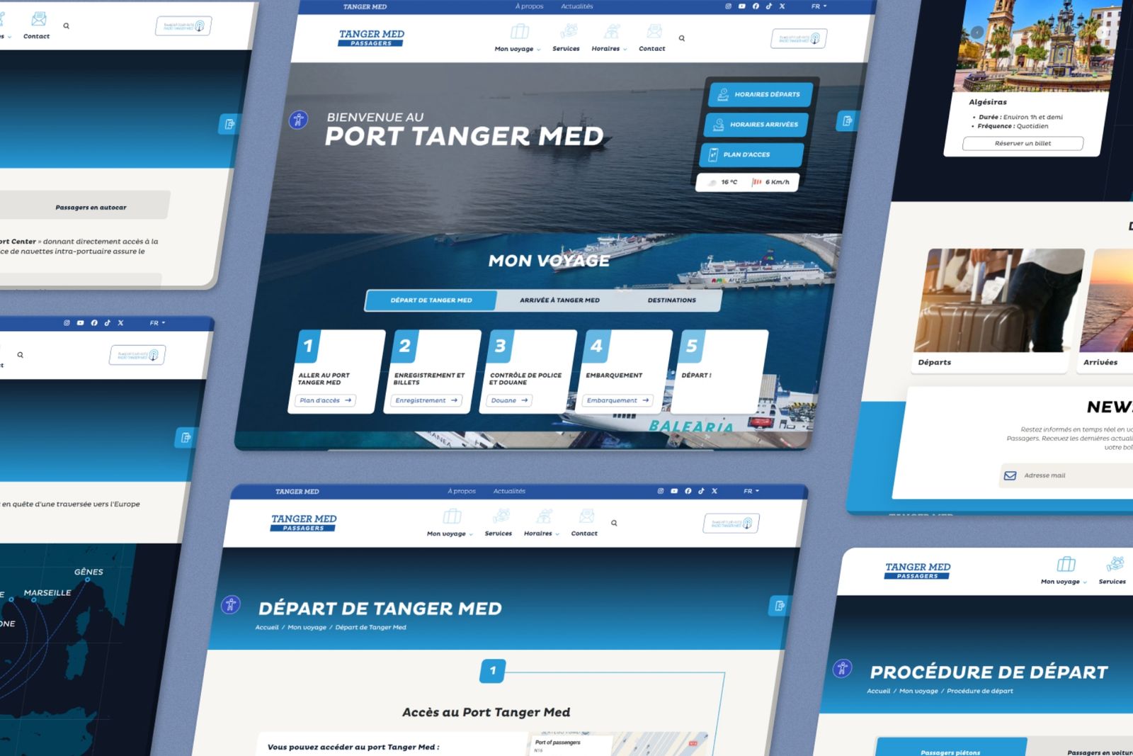 Screenshot of the site Tanger Med Passengers, preview 3
