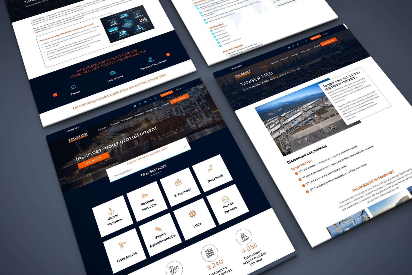Screenshot of the site Tanger Med PCS, preview 2