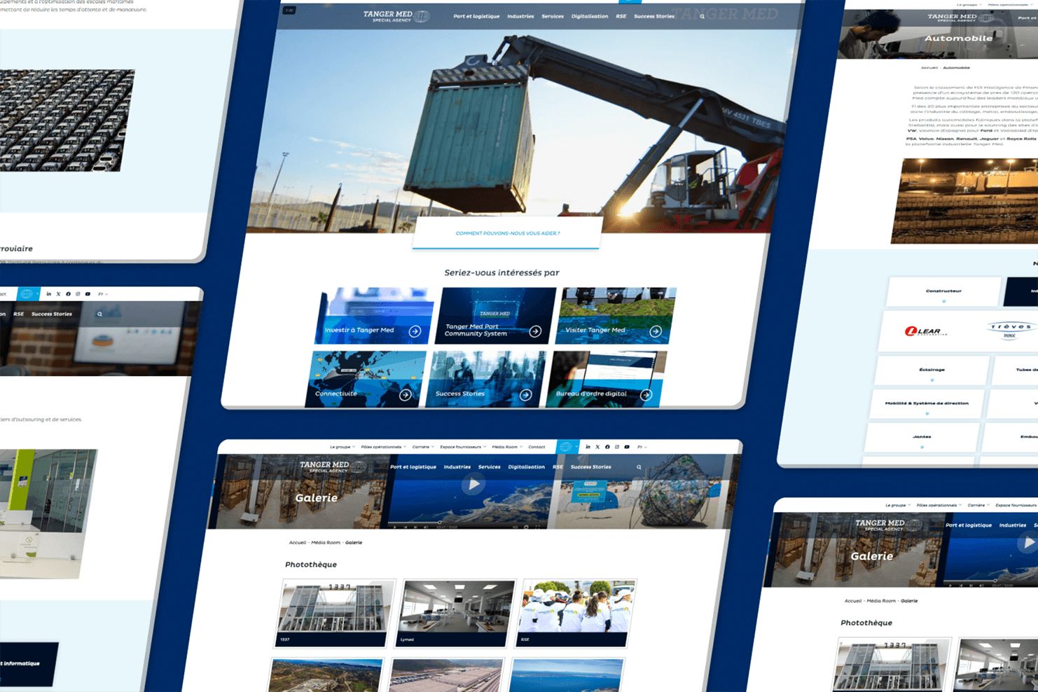 Screenshot of the site Tanger Med, preview 2