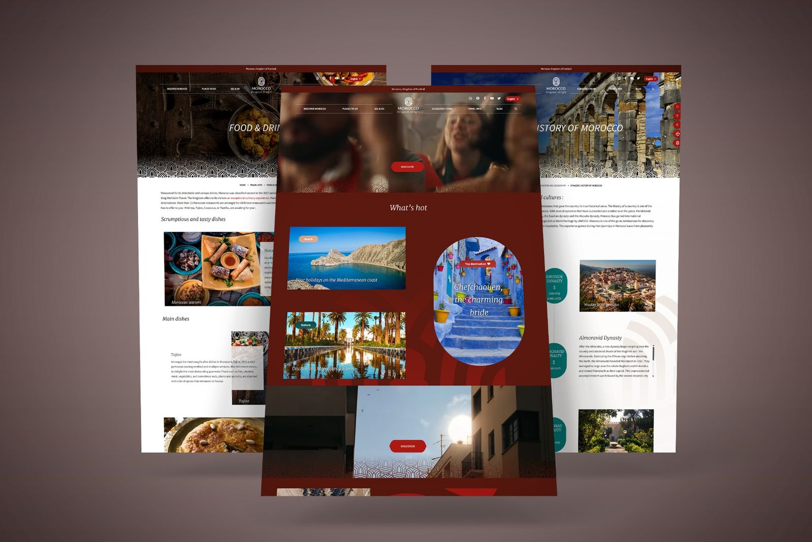 Screenshot of the site Visit Morocco, preview 2