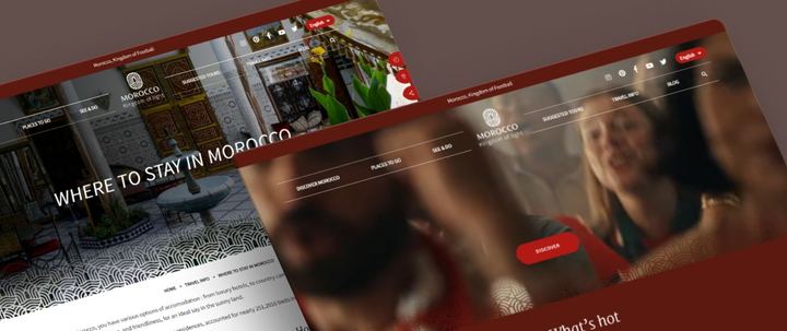 Screenshot of the site Visit Morocco