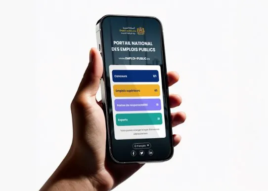 Application mobile du Portail national de l'Emploi Public, réalisée par FORNET